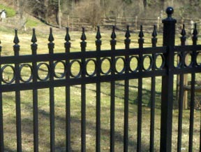 Image of aluminum fence
